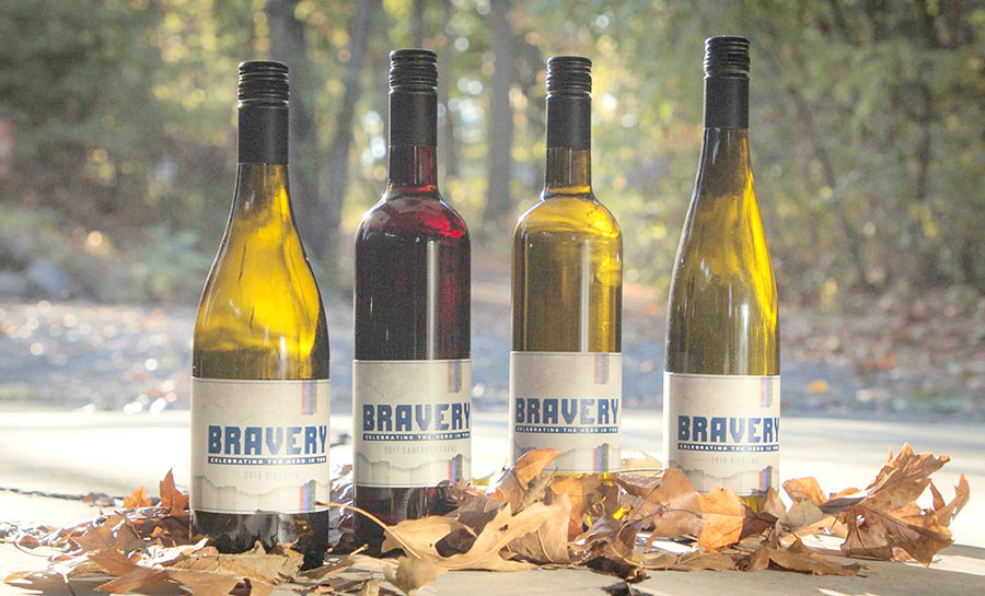 LABOR OF LOVE — Bravery Wines, a label created by U.S. Air Force veteran Corey Christman, is for sale through Anthony Road Wine Company in Penn Yan, N.Y., and at least $2 from the sale of each bottle will go to the Yellow Ribbon Fund which works to support veterans.