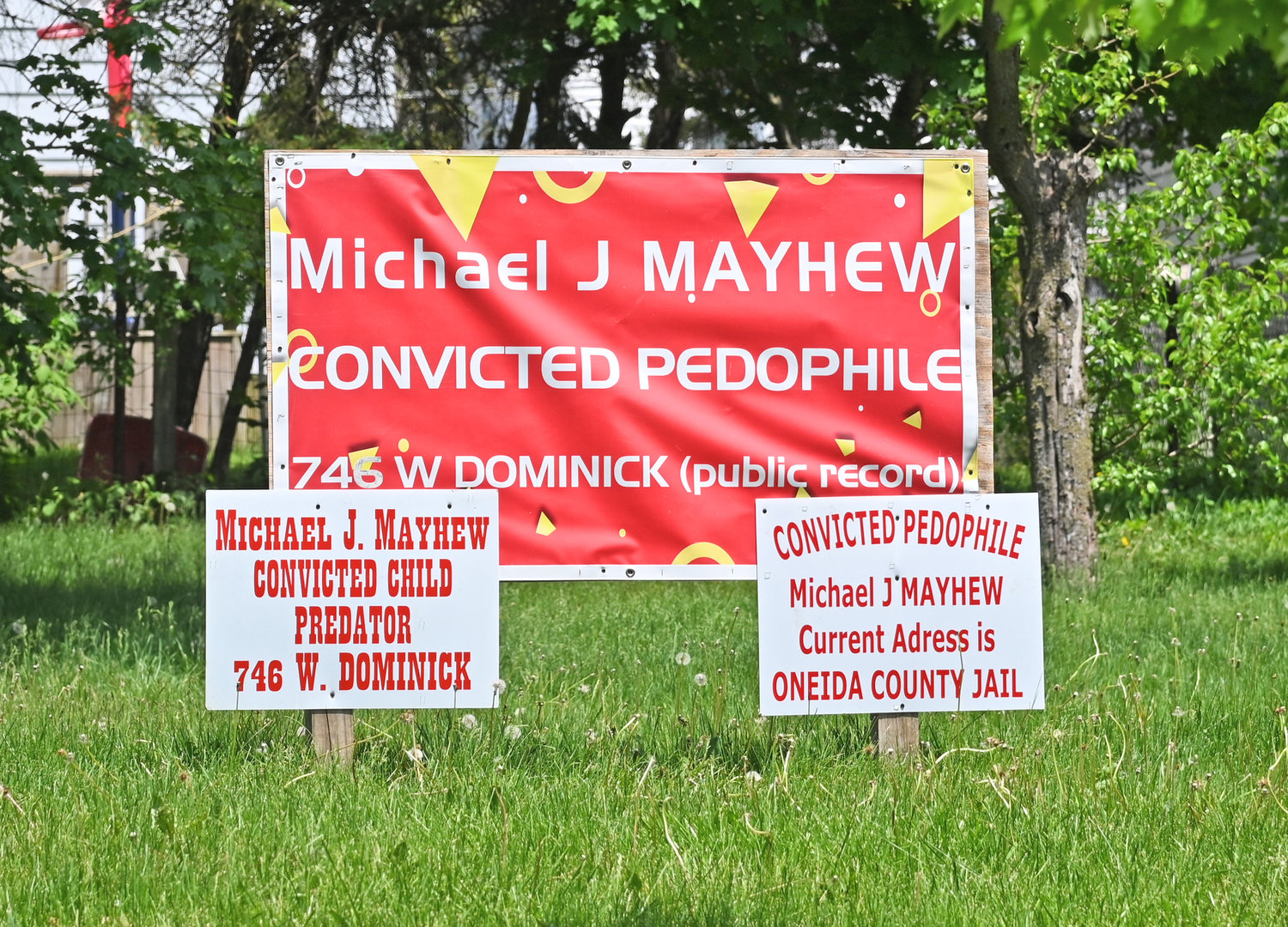 FREE SPEECH — The above sign, located in a yard in a west Rome residence, has garnered significant social media criticism recently. According to city officials, the sign is legal and protected as “free speech.”