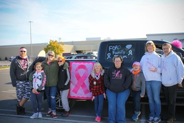 MAKING STRIDES — Pictured is last year’s Ford Family Team at the Making Strides Against Breast Cancer walk.
