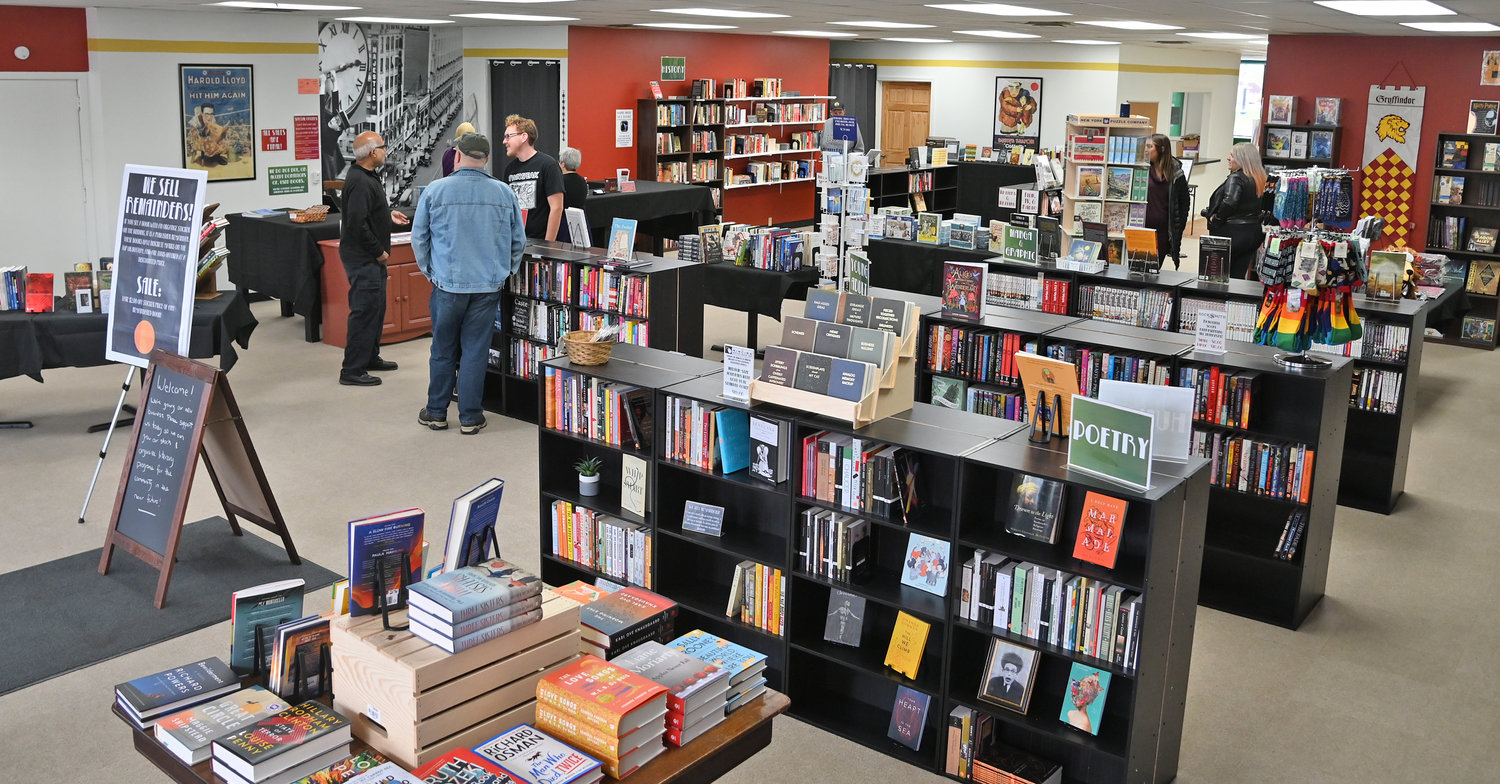 BOOKS ABOUND — The new Keaton &amp; Lloyd Boo shop, located at 236 W. Dominick St., neighboring the Capitol Theatre, offers a wide selection of literature for teens and adults, including books written by local authors.