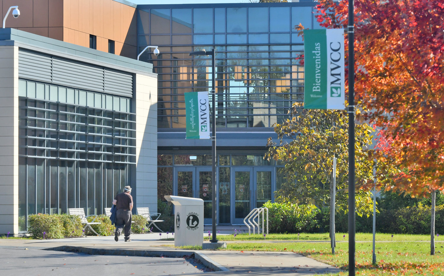 MVCC entrance of the Rome Campus Friday morning.