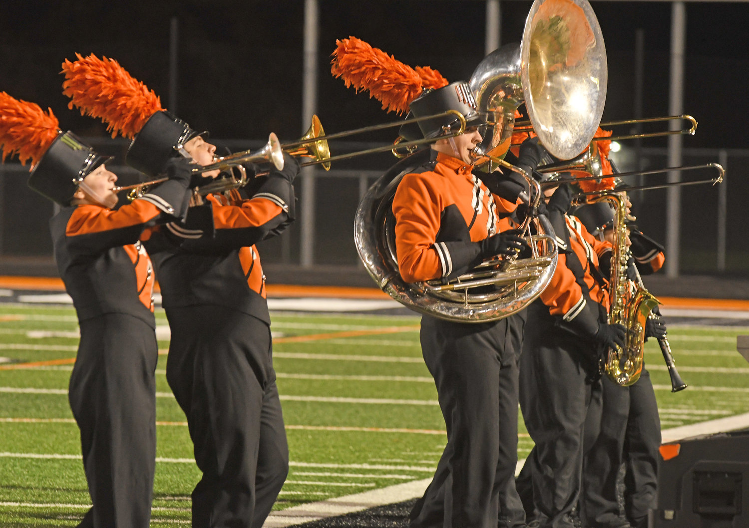 RFA Marching band during their performance Wednesday night