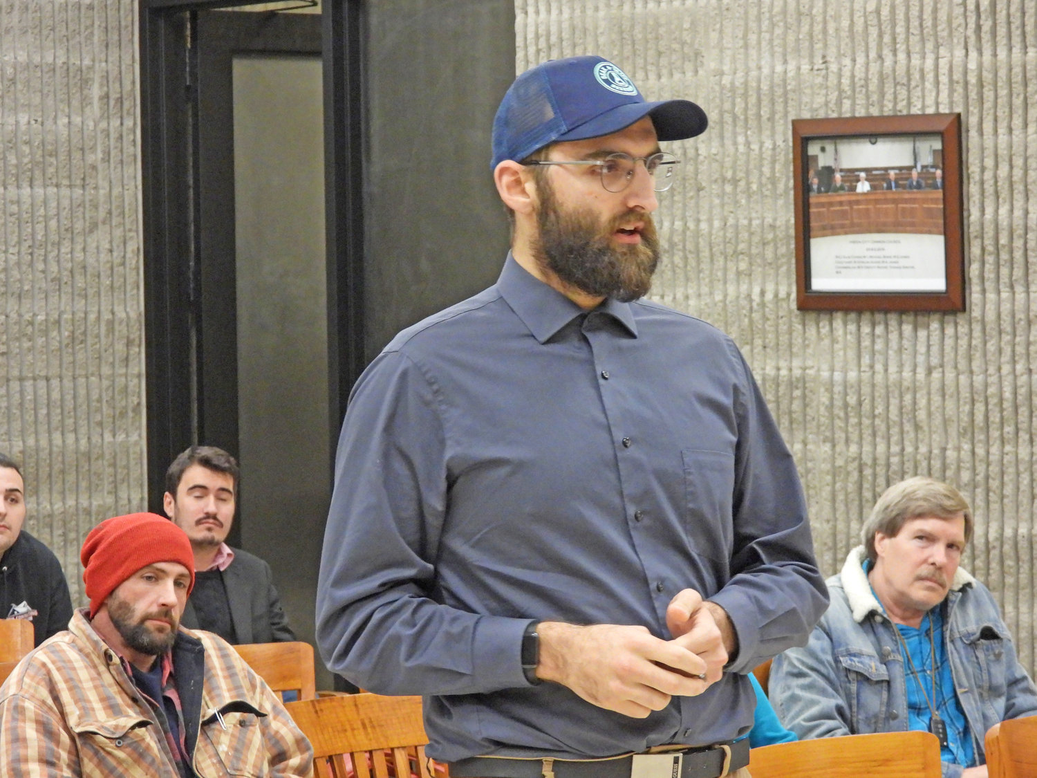 FLOATING A COMPROMISE — Jacob Cornell, co-owner of Cornell’s Greenhaus in Oneida, tells the city council they can follow Morrisville and Norwich’s example and opt out of on-site consumption establishments but opt in to retail cannabis dispensaries if they’re concerned about people driving under the influence.