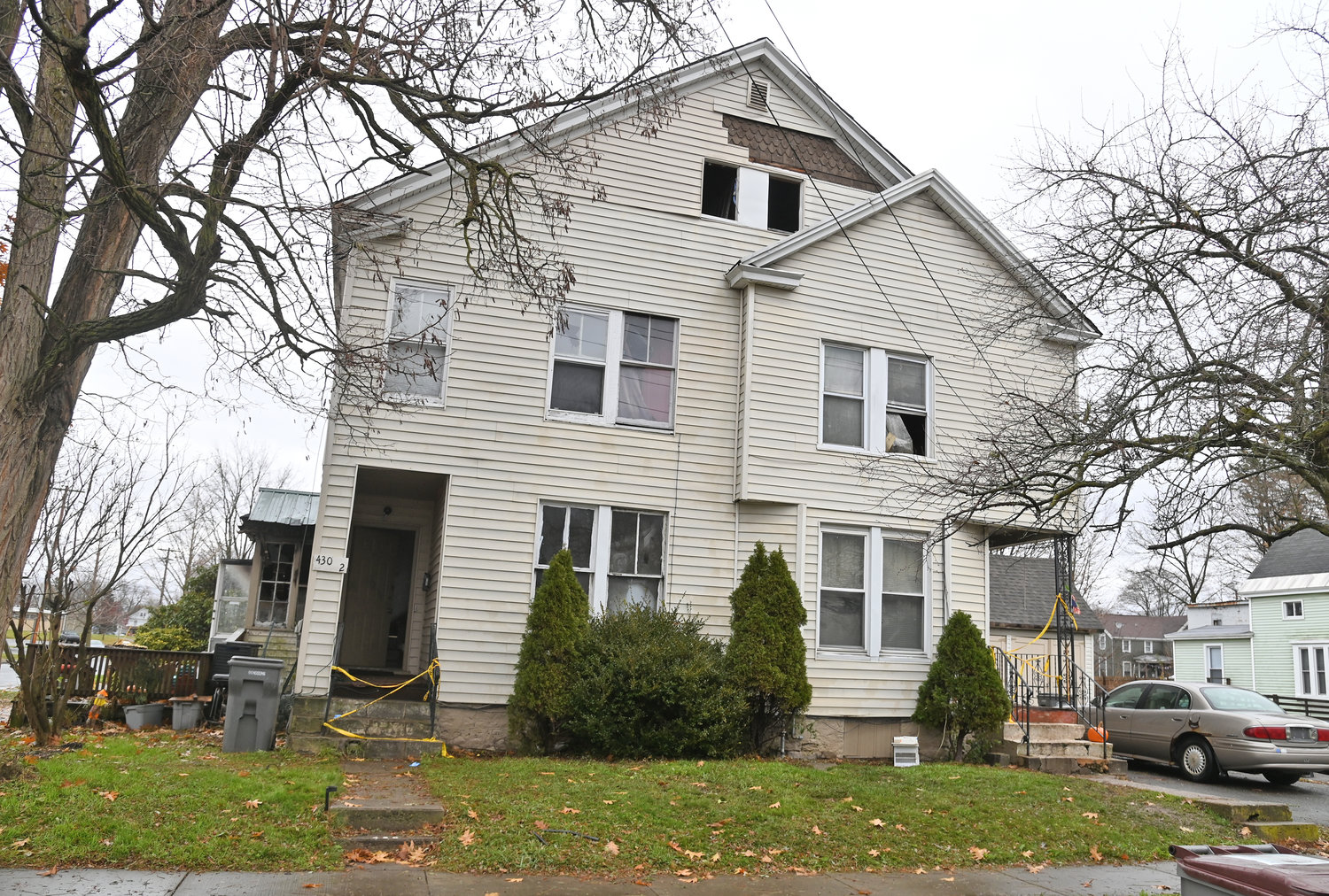 NO ONE INJURED IN FIRE — None of the roughly eight residents were injured in a fire Thursday morning at 430 W. Court St. in Rome.