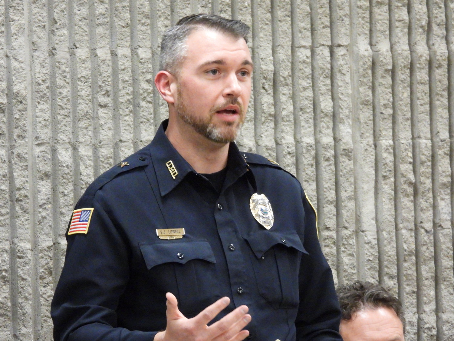 $150,000 GRANT — Assistant Police Chief Steven Lowell speaks on the benefits of the $150,000 that was recently awarded to the Oneida City Police Department and how it will be used to fight against violent crime in Oneida.