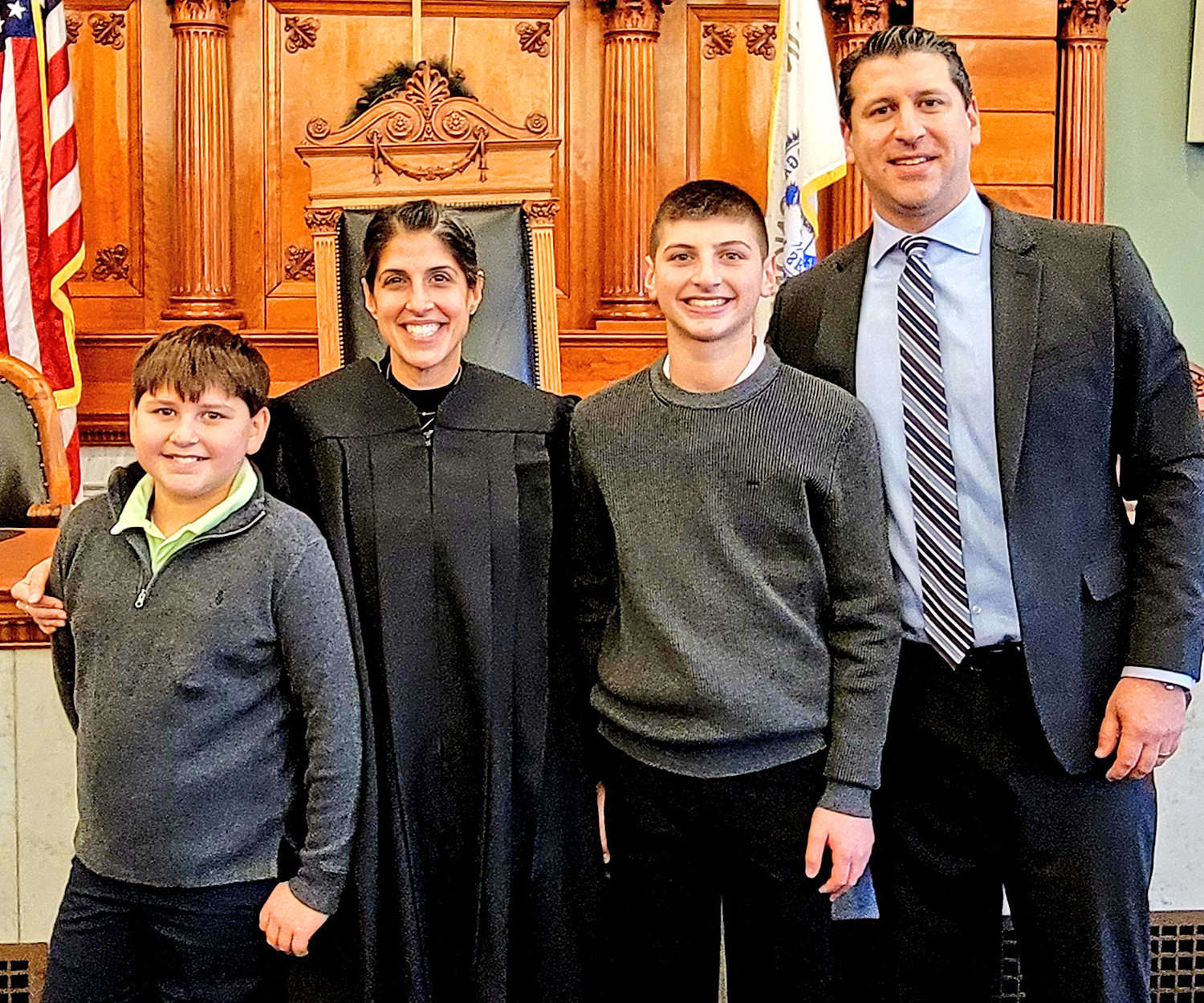 SWORN IN - Danielle Fogel, the newly elected State Supreme Court Justice for the Fifth Judicial District was sworn in on Tuesday, Dec. 28  at the Onondaga County Courthouse.