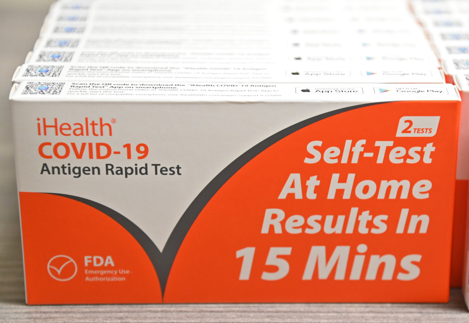 RAPID TEST — The home COVID-19 rapid test that is being handed out at the Rome City School District Offices.