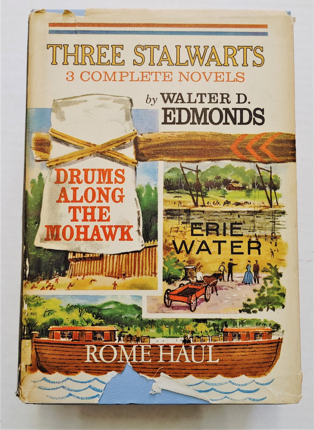 BOOKS — Books authored by Walter Edmonds include Drums Along the Mohawk, Mostly Canallers, The Boyds of Black River, and Three Stalwarts.