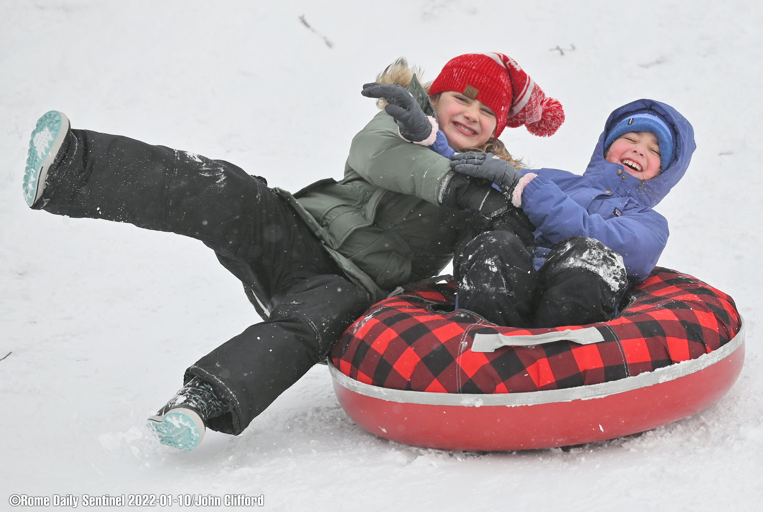 In Rome, area children enjoyed a snow day on Jan. 10, 2022.