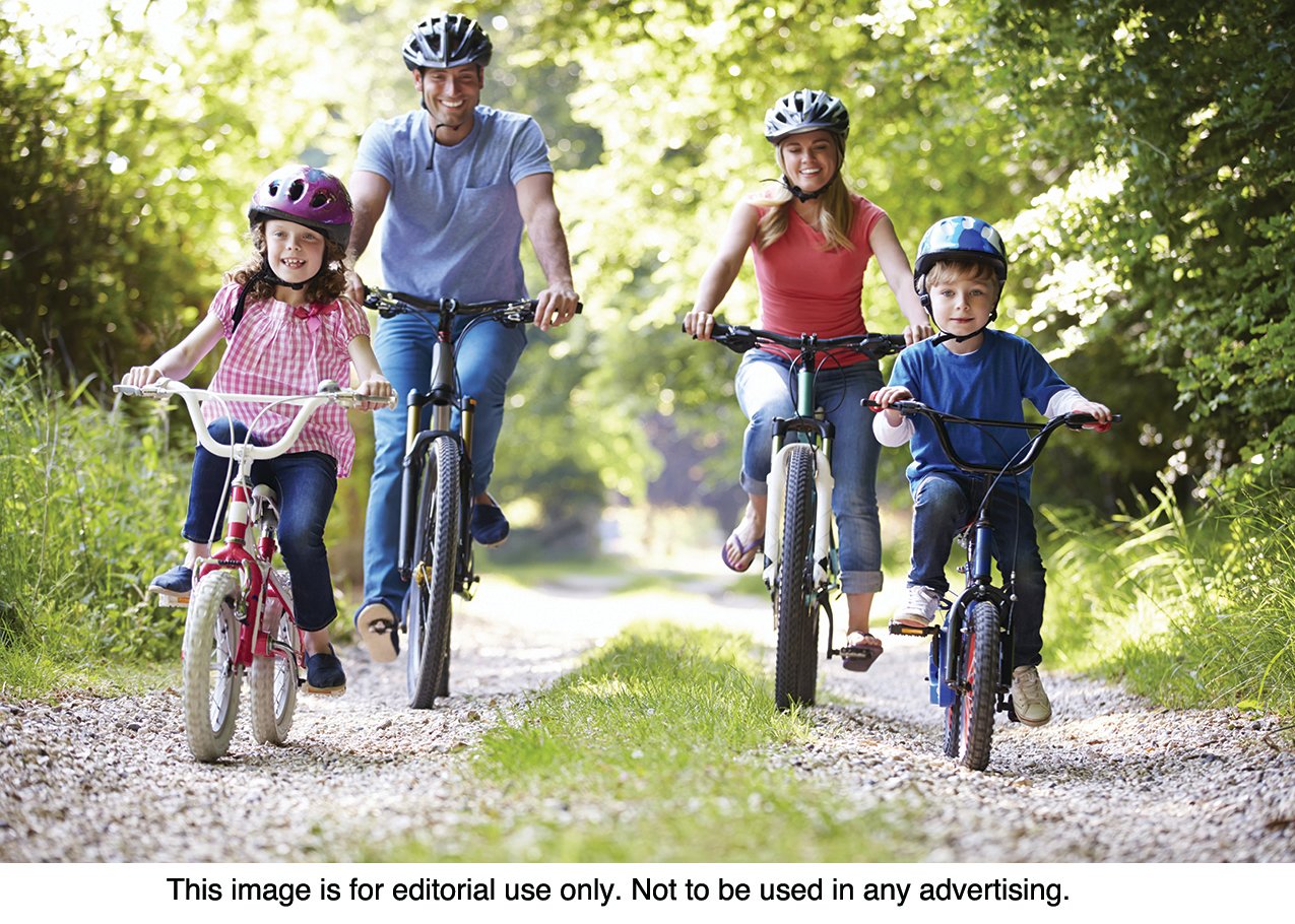 FAMILY FUN — Bike riding as a family is a fun, healthy activity.