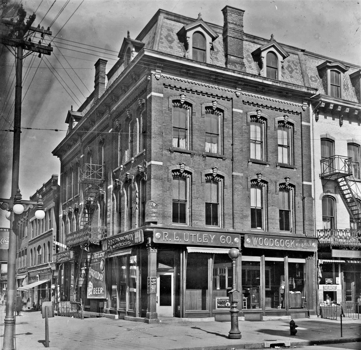DOWNTOWN SHOP — The R.L. Utley Co., seen in this undated photo, was once located on the northwest corner of Dominick and Washington streets.