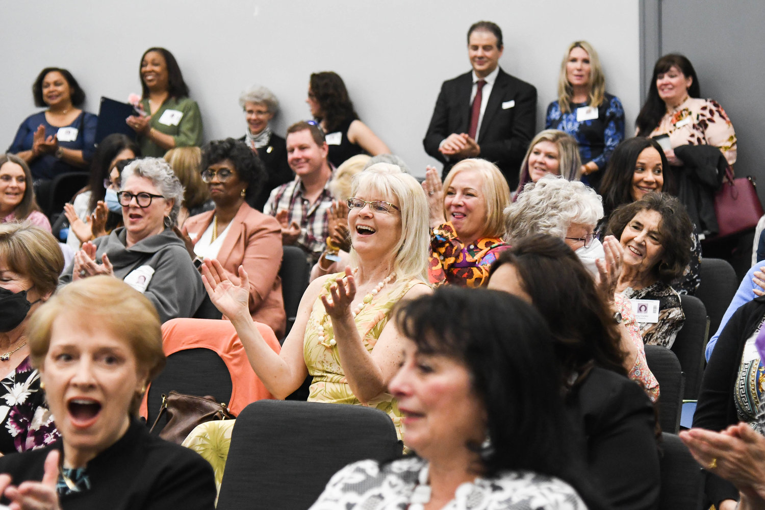 CELEBRATING WOMEN — Guests in attendance clap as citations are handed out during Assemblywoman Marianne Buttenschon’s 2022 Women of Distinction Award Ceremony on Wednesday at the Oneida County Office Building in Utica. The ceremony honored women in the 119th Assembly District for their contributions to the community. This year, more than 80 women were nominated by their friends and neighbors in the Mohawk Valley, accoding to Buttenschon’s office. See story, page 2.
