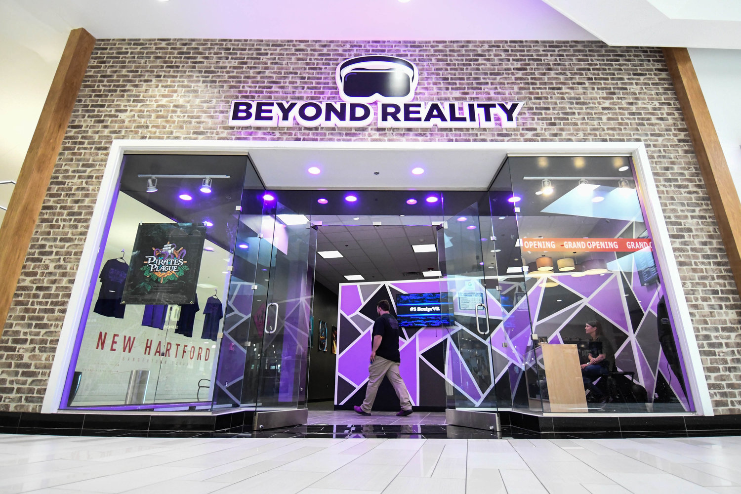 READY FOR ACTION ­­ — Beyond Reality, a virtual reality entertainment business, recently opened its doors this past Saturday, April 9, at Sangertown Square.