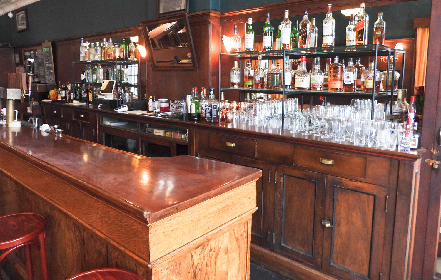 ORIGINAL BAR — Though it sat and languished for years after its doors closed in the 70s, Gerner's 1933 Tavern features the original bar that people sat at for years, even when it wasn't strictly legal.