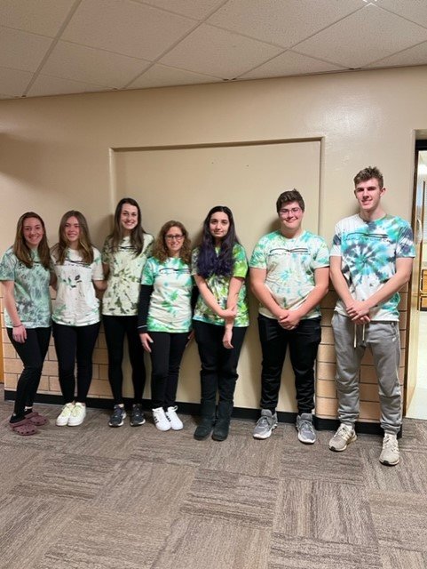 Recently, members of the Oriskany High School chapter of Students Against Destructive Decisions (SADD) partnered with the BRiDGES program to deliver a warning against the dangers of tobacco use. Among those-participating were, from left: Kaelyn Buehler; Madelyn Race; Madeline Denison; health educator Mrs. Erin Cortese; Avery Robert, Patrick Maher and Jason Reid.