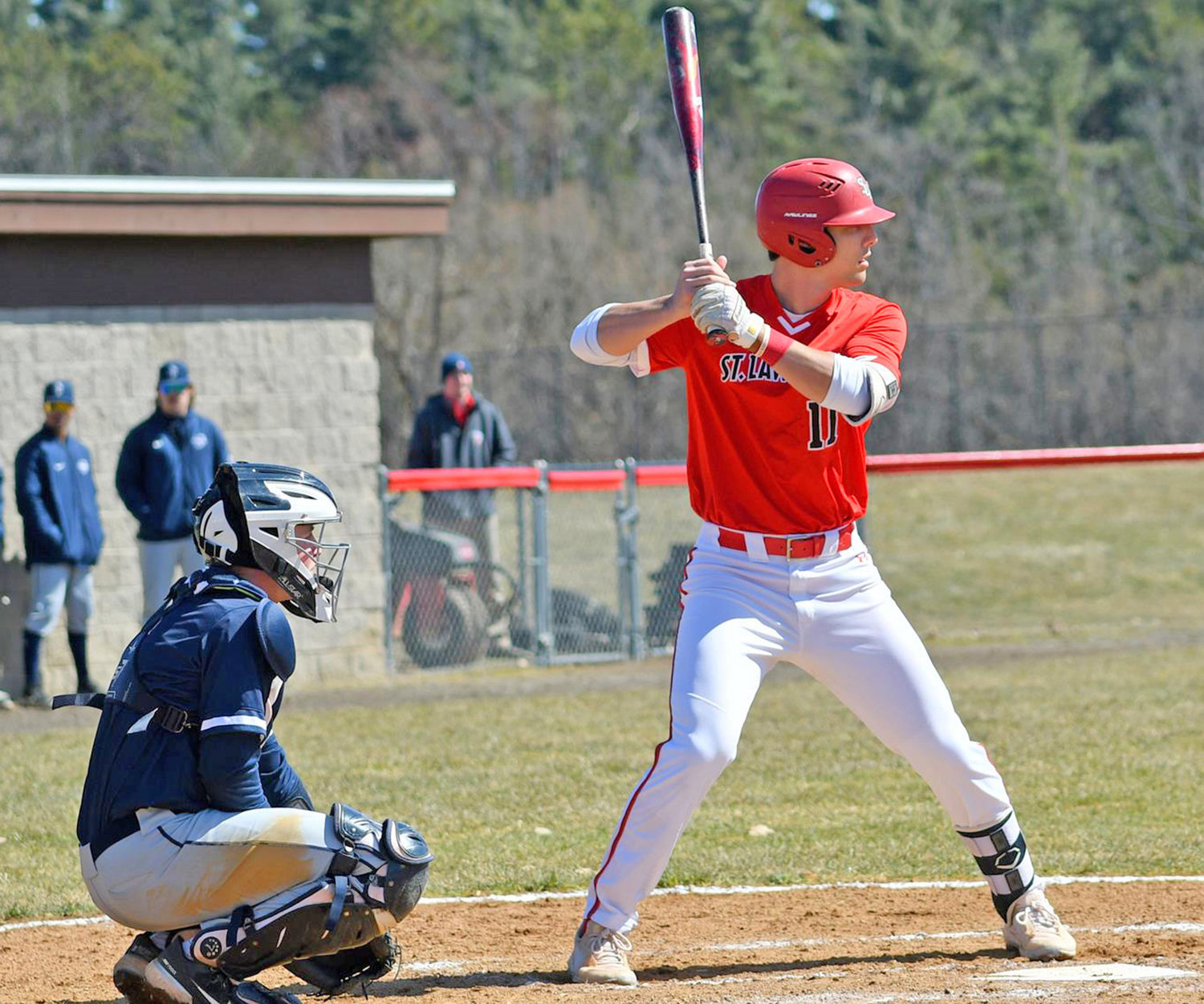 St. Lawrence University senior Andrew Circelli of New Hartford has been on a tear this season at the plate. He homered in four of last week's five games. Earlier this season he hit three home runs in a game. His single-season total of 11 homers and his career total of 18 are both program records for the Saints.