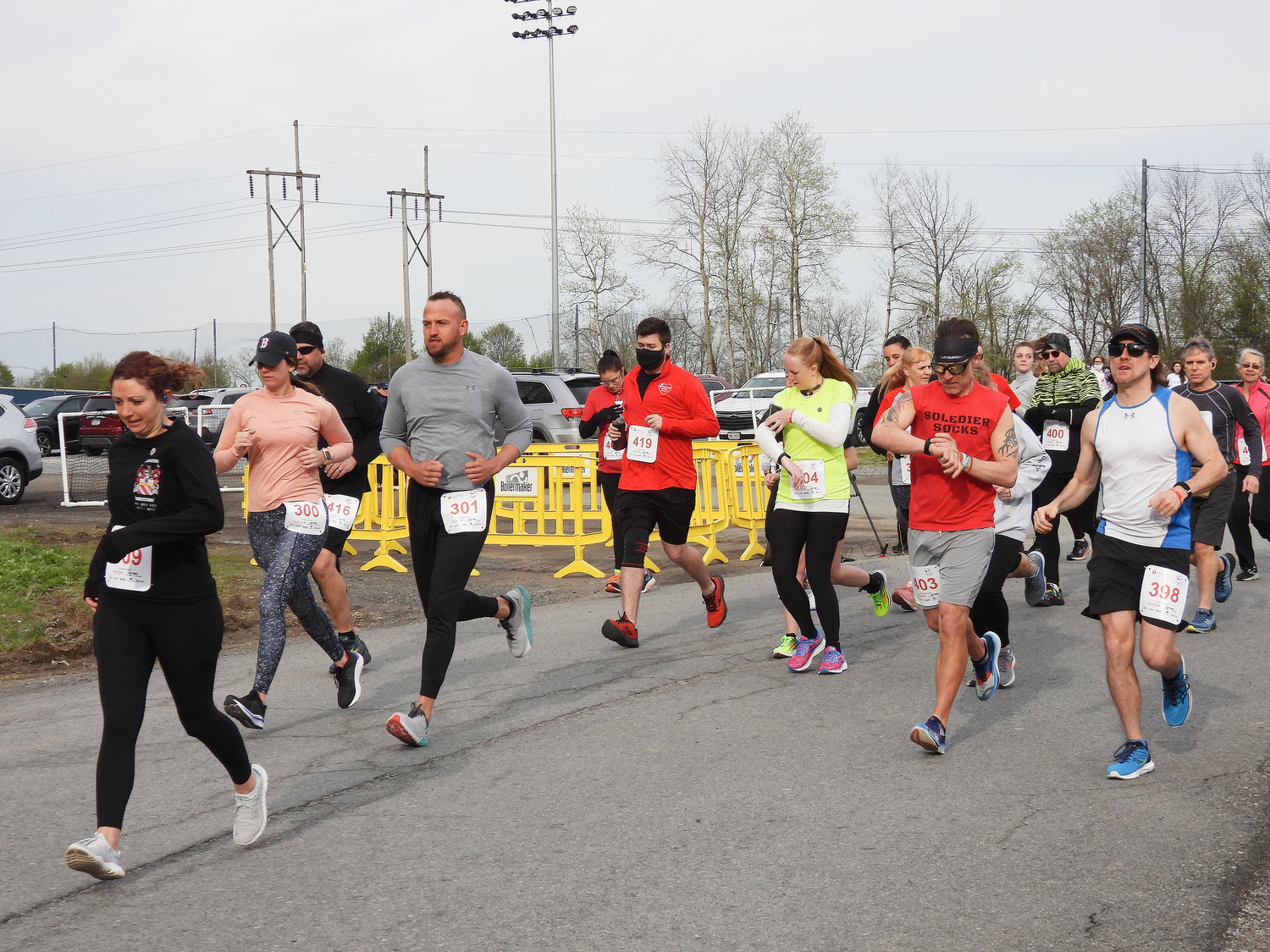Runners take off for America's Greatest Heart Run and Walk on Satuday, May 7 from Accelerate Sports, running the 5k to raise awareness and support for heart health