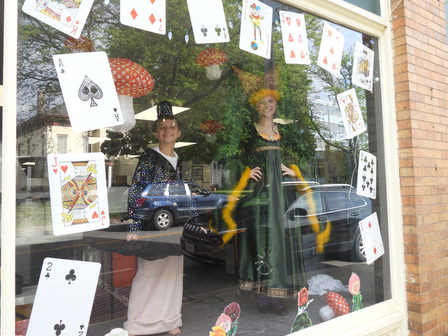 The Oneida Parks and Recreation Department's "Through the Looking Glass" event featured  members of the Bogardus Performing Art Center and the city taking the role of beloved characters of "Alice in Wonderland," with actors taking center stage in storefronts through the city.