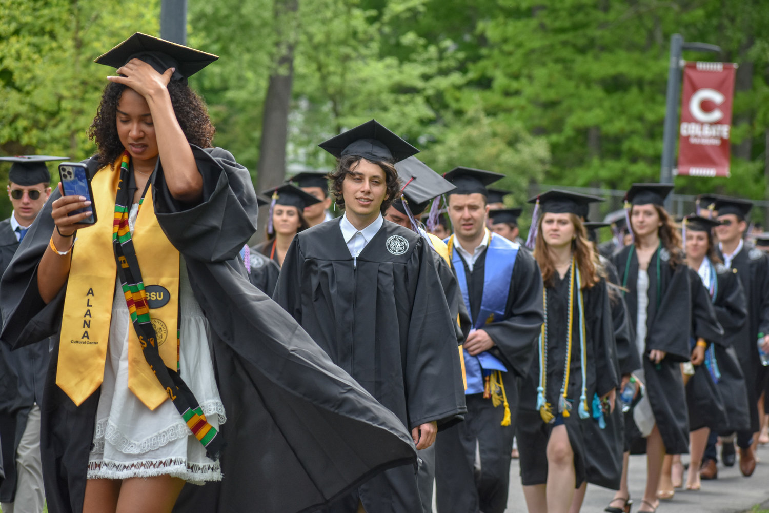 Nearly 700 students graduated during Colgate's 201st Commencement Ceremony on Sunday, May 22, 2022 at the Sanford Field House.
