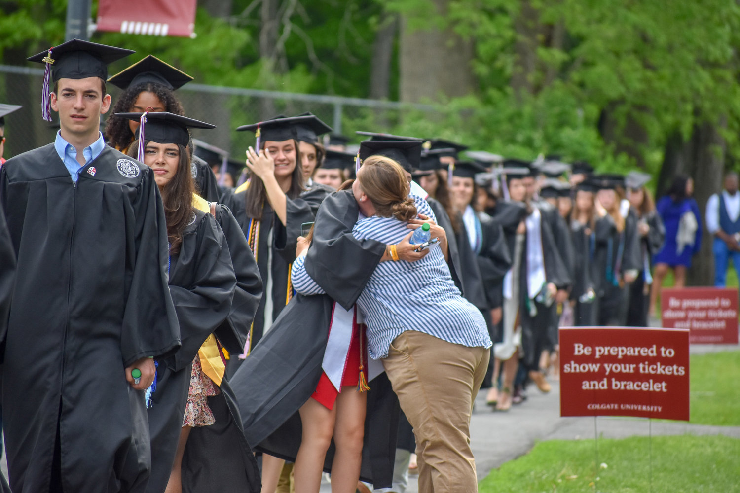 Nearly 700 students graduated during Colgate's 201st Commencement Ceremony on Sunday, May 22, 2022 at the Sanford Field House.