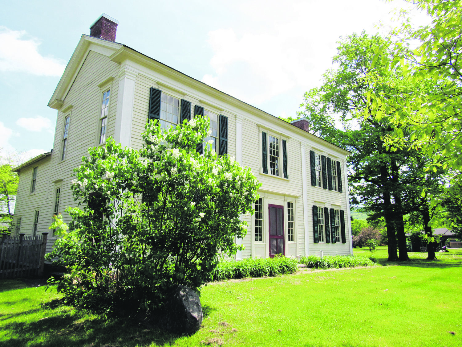 The Gideon Frisbee House, as shown Wednesday, May 25, on the grounds of the Delaware County Historical Association was the birthplace of Delaware County.