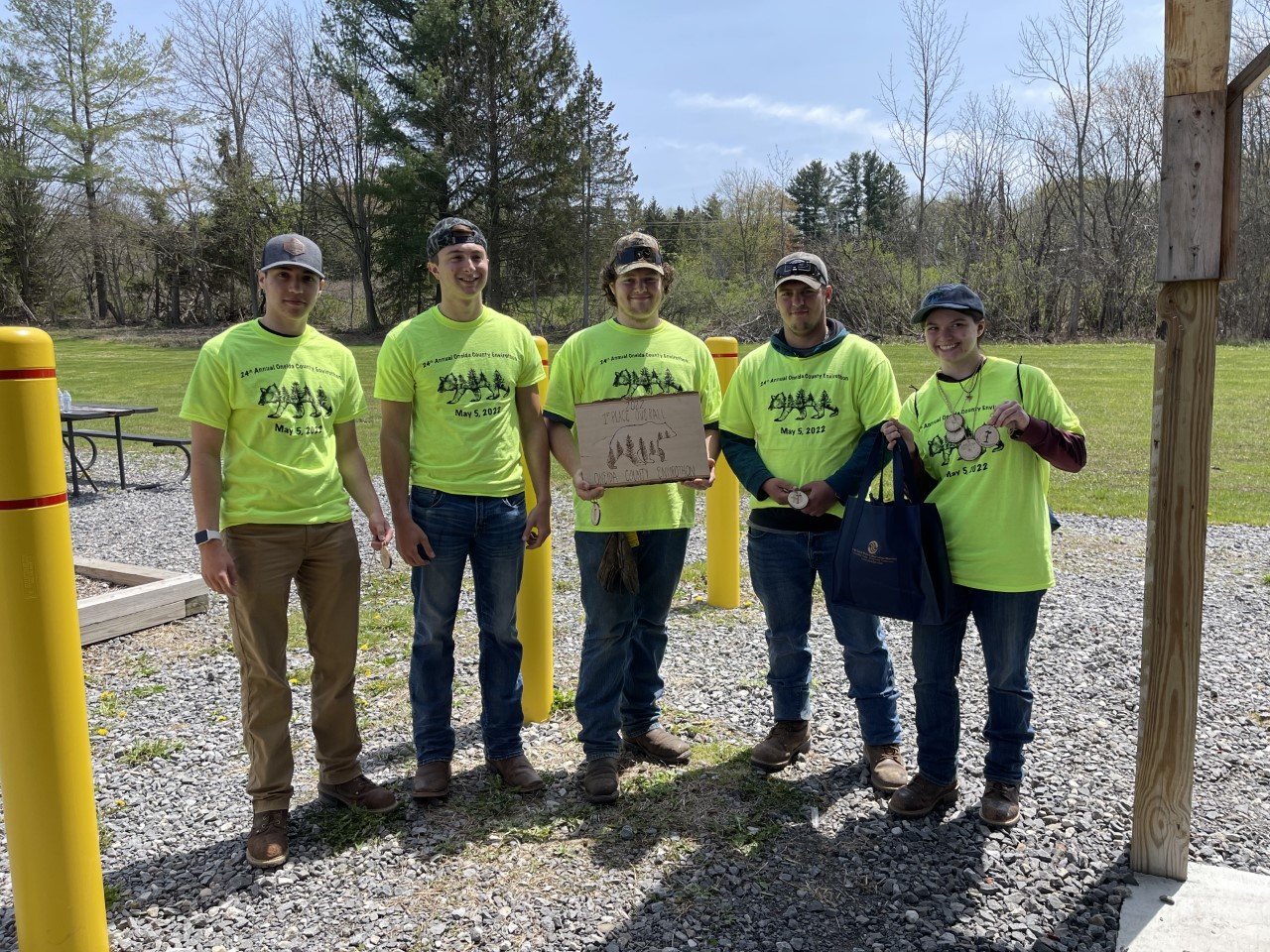 The 2022 Oneida County Envirothon winning team was from Oneida Herkimer Madison BOCES. The team was made up of Marc Fellows, Laura Green, Dylan Valenti, Collin Williams, and Eden Koperda and advised by Phil Lacelle.