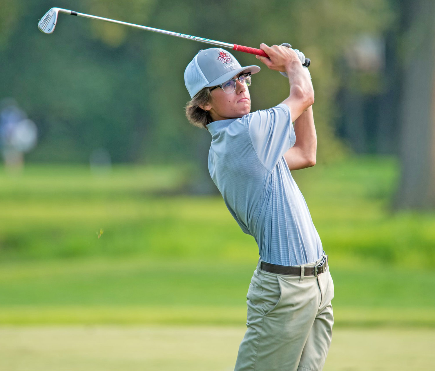Caleb Decker, a senior at Vernon-Verona-Sherrill, qualified to compete in the state tournament Sunday and Monday at Mark Twain Country Club in Elmira.