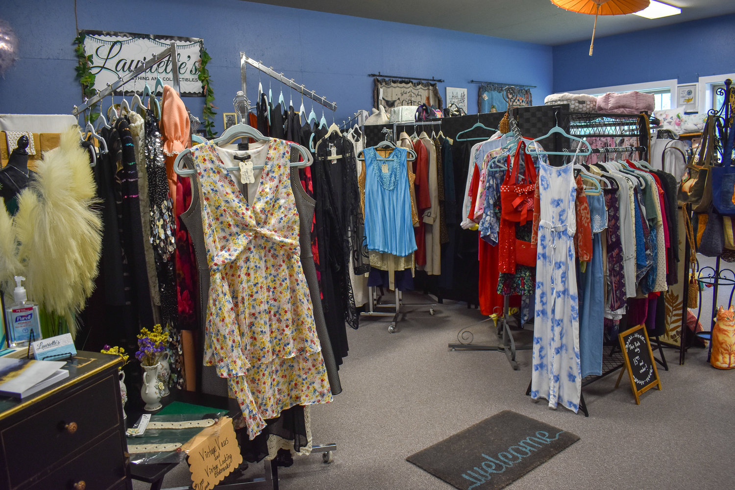 When exploring the Shoppes at Johnny Appleseed's nearly 20,000 square foot facility, one can find this vendor selling a variety of women's clothing.
