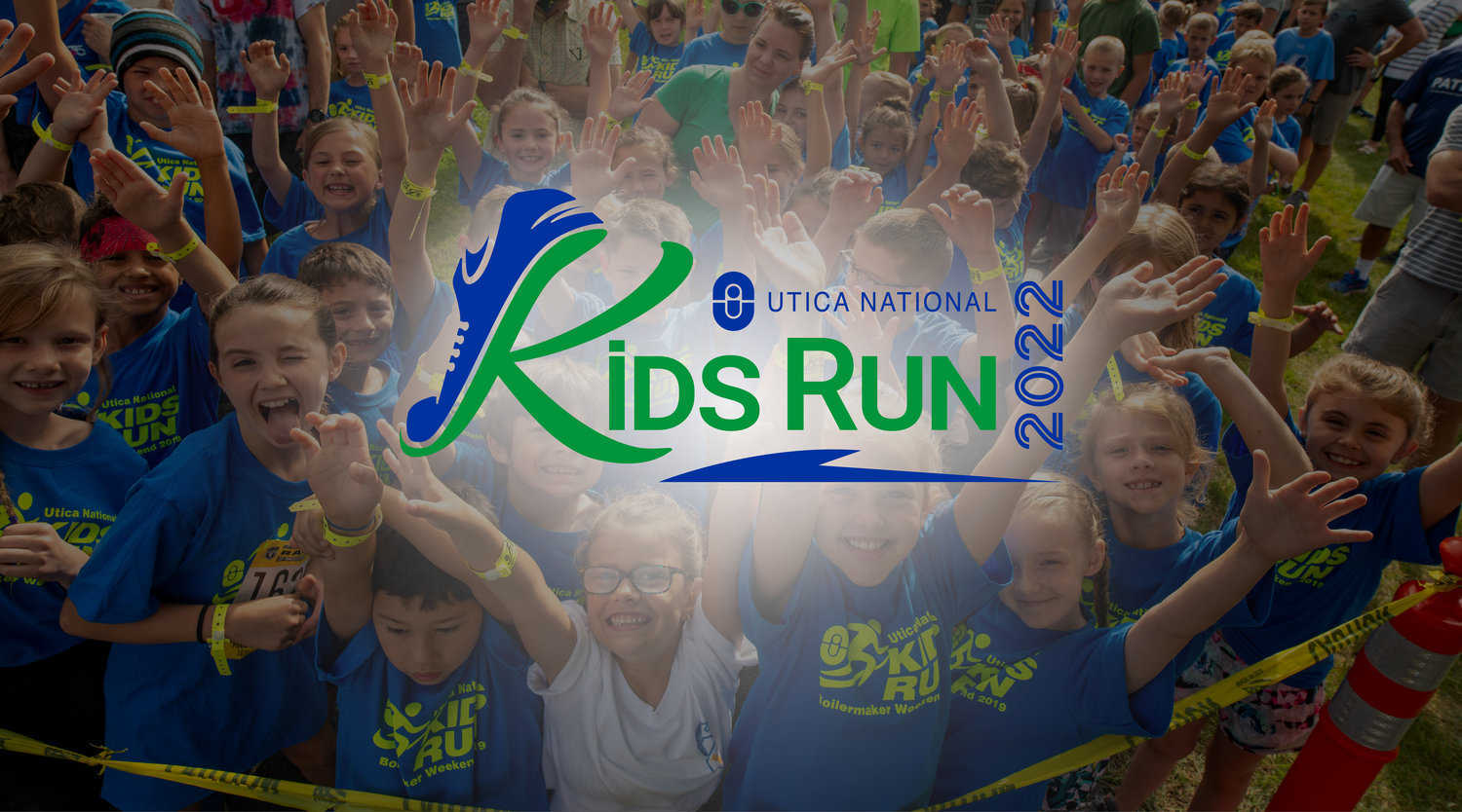 The Utica National Kids' Run 2022 logo.