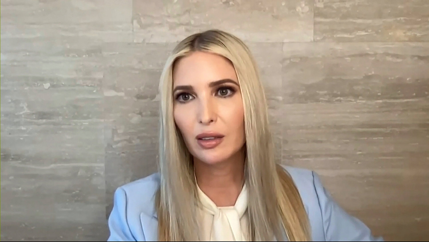 In this image from video released by the House Select Committee, an exhibit shows Ivanka Trump during a video deposition to the House select committee investigating the Jan. 6 attack on the U.S. Capitol, at the hearing Thursday, June 9, 2022, on Capitol Hill in Washington. (House Select Committee via AP)