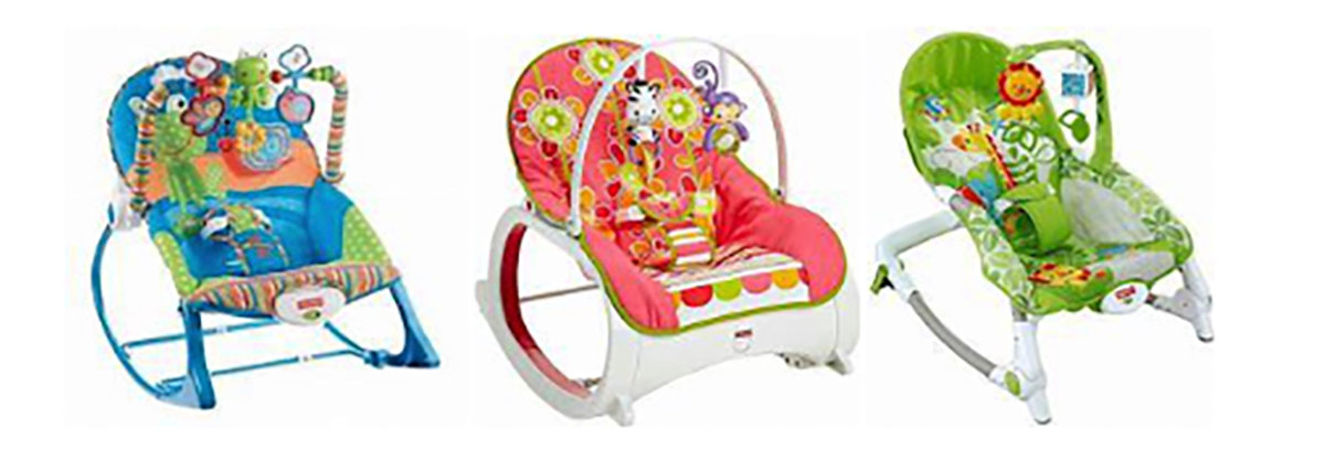 This photo provided by the Consumer Product Safety Commission shows a Fisher-Price Infant-to-Toddler Rocker. The Consumer Product Safety Commission  and Fisher-Price are alerting consumers to at least 13 reported deaths between 2009 and 2021 of infants in Fisher-Price Infant-to-Toddler Rockers and Newborn-to-Toddler Rockers.