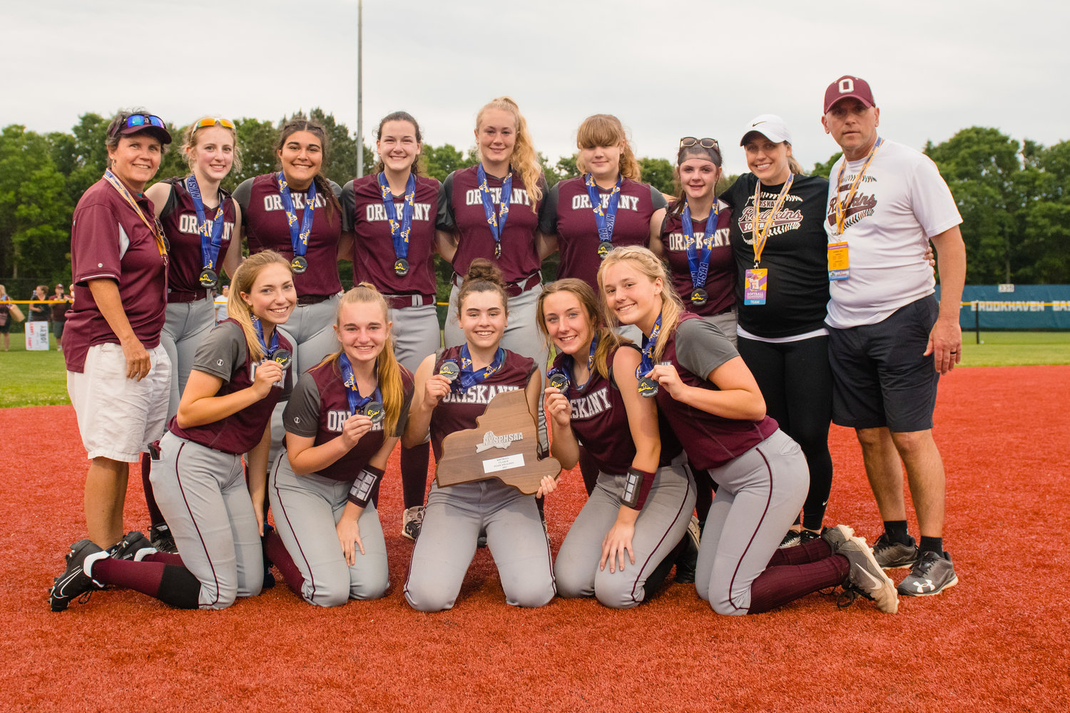 The Oriskany softball team finished as runner-up in Class D this season. It was the first state final four appearance for Oriskany.