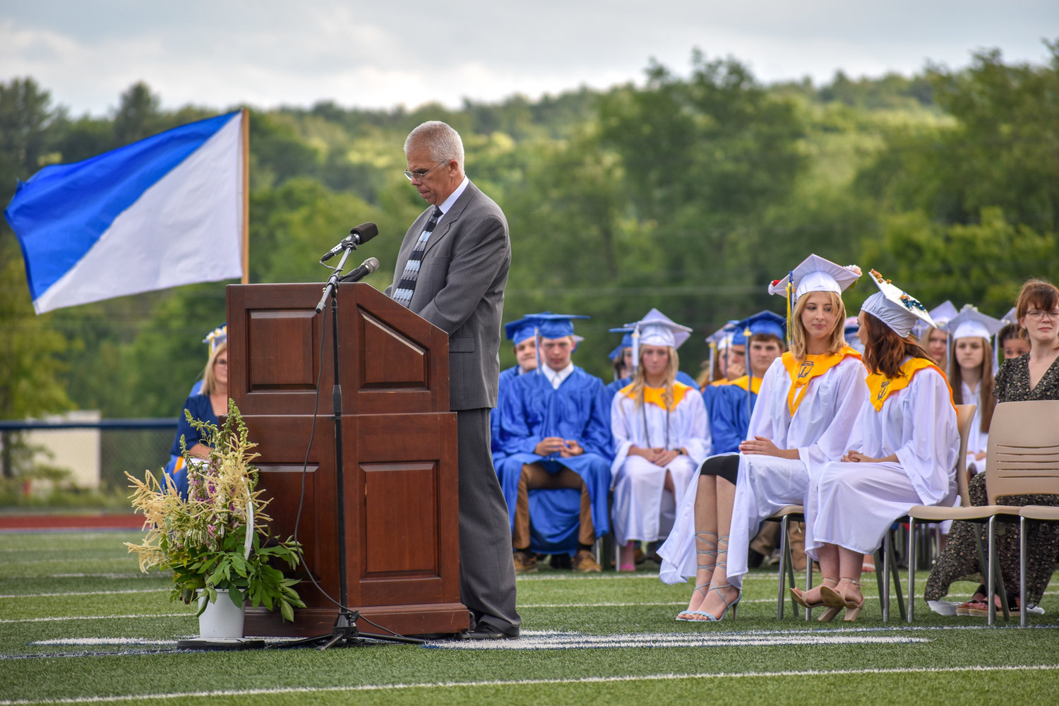 Camden High School Principal Christopher Centner shared some remarks for the graduating class.