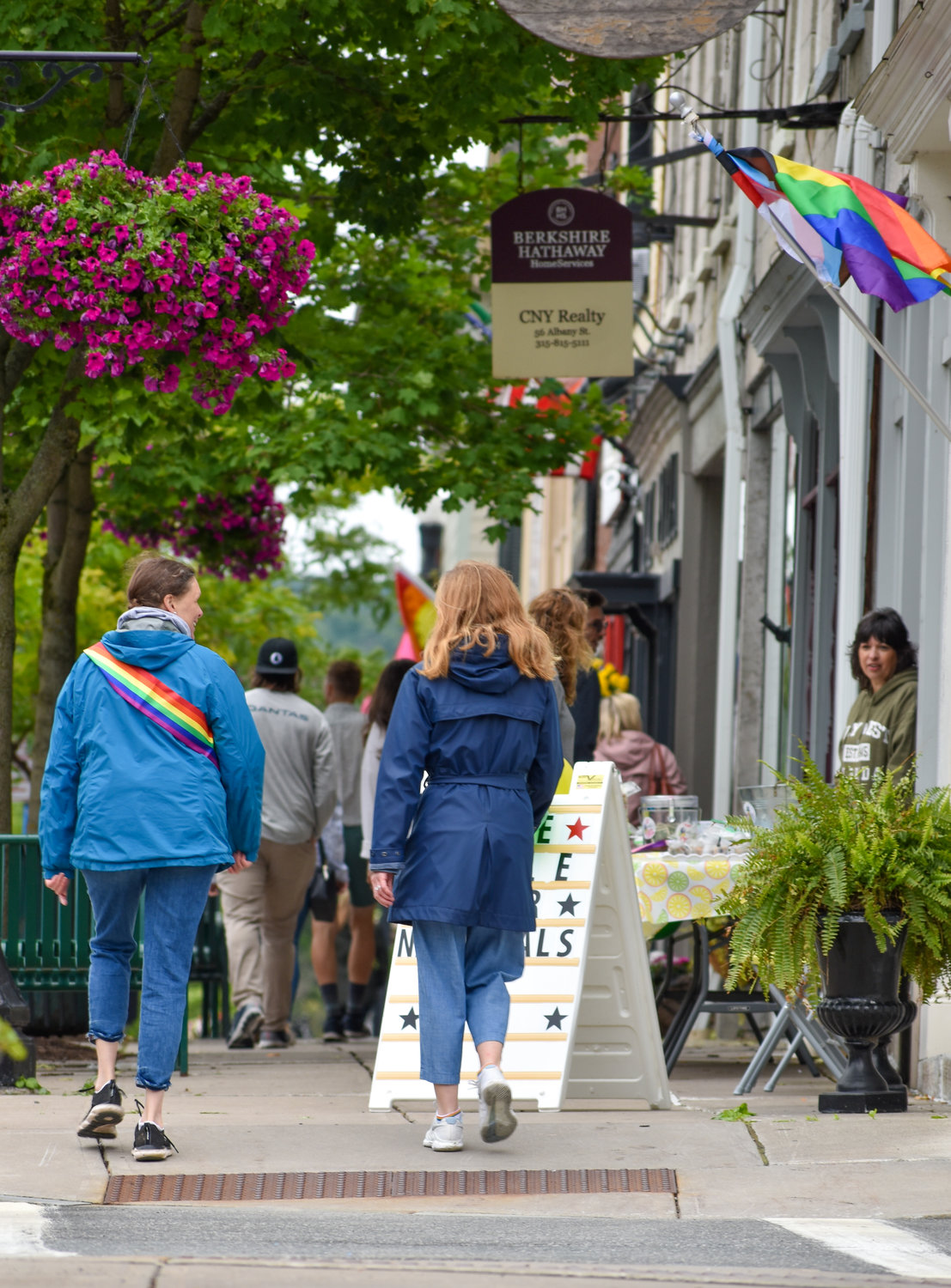 Cazenovia's main street was adorned with rainbows to show support for the LGBTQ community during Pride Month.