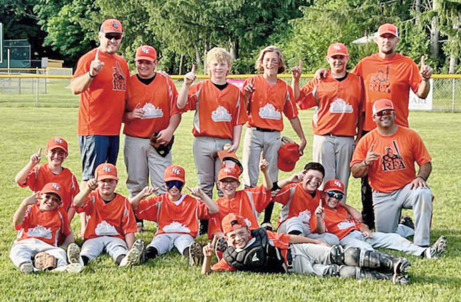 LEE LITTLE LEAGUE CHAMPS — Taylor’s Trailers won the 2022 Lee Little League baseball championship, defeating Ace Hardware 9-0 last Wednesday in Lee Center. In the front row, from left, are: Joseph Rivera, Anthony Mariani, Gavin Davidson, Griffin Clark, Gryffin Howard, Jude Sestito, Jackson Brawdy, Peyton Einhorn and coach John Brawdy. In the back row, from left, are: coach Evan Howard, Dom Pacicca, Aiden Franchell, Bence Rowland, Hagen Menter and coach Bill Menter.