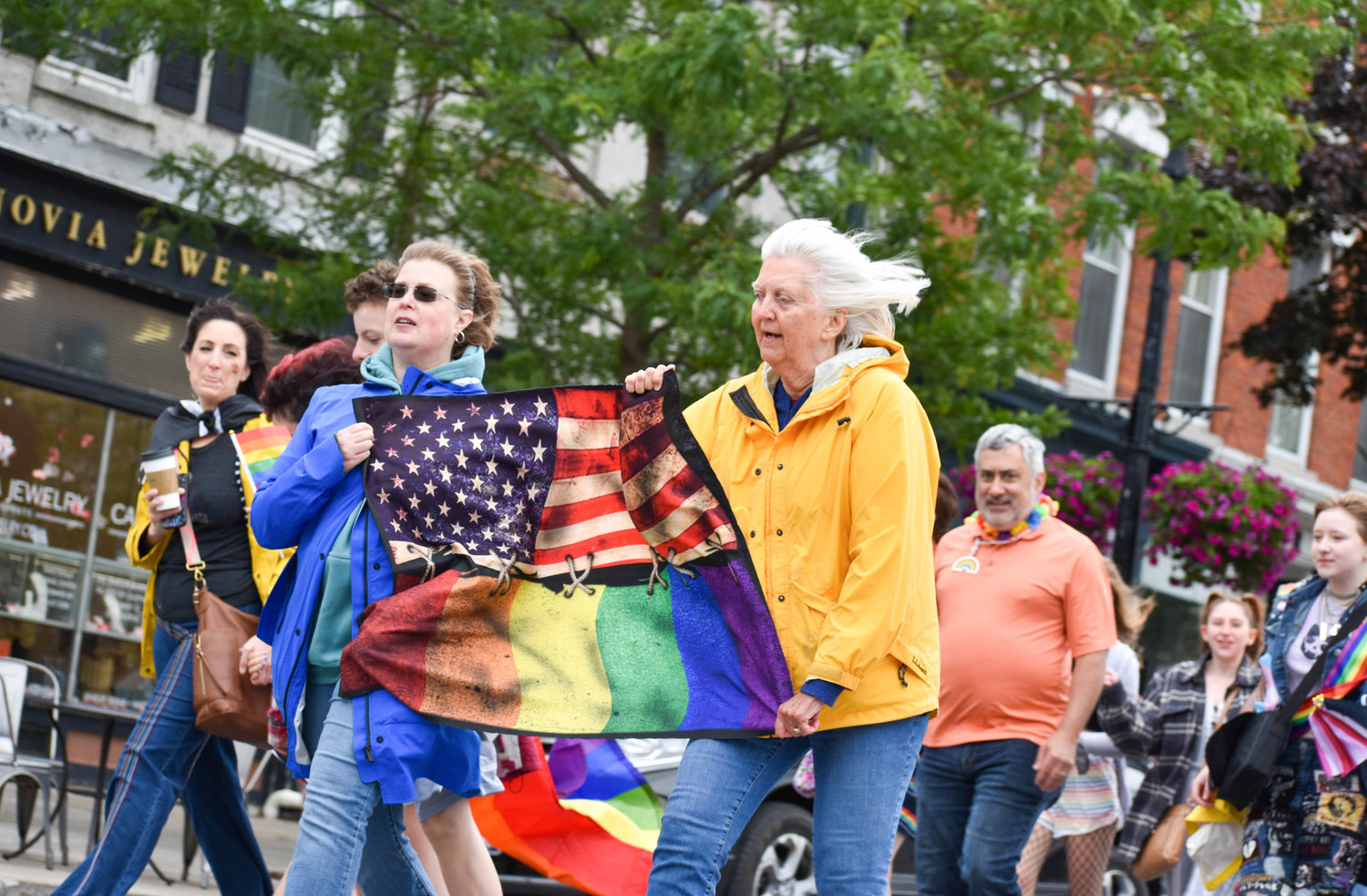 Pride flags and their variations were waved proudly as parade-goers marched down Albany Street in Cazenovia on Saturday, June 18.