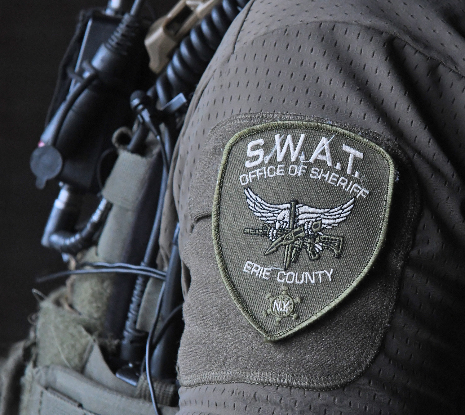 The SWAT team patch of the Erie County Sheriff's Office.