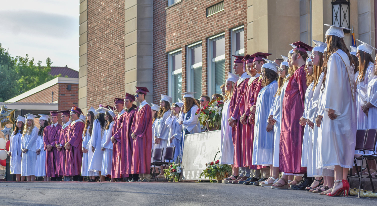 The Oriskany Class of 2022 awaits their diplomas.