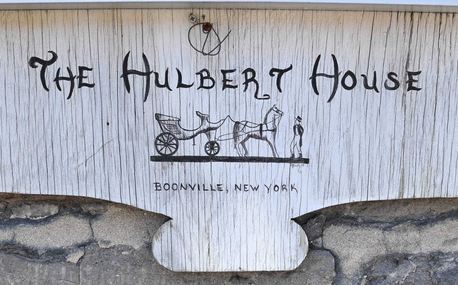 Hulbert House signage.
