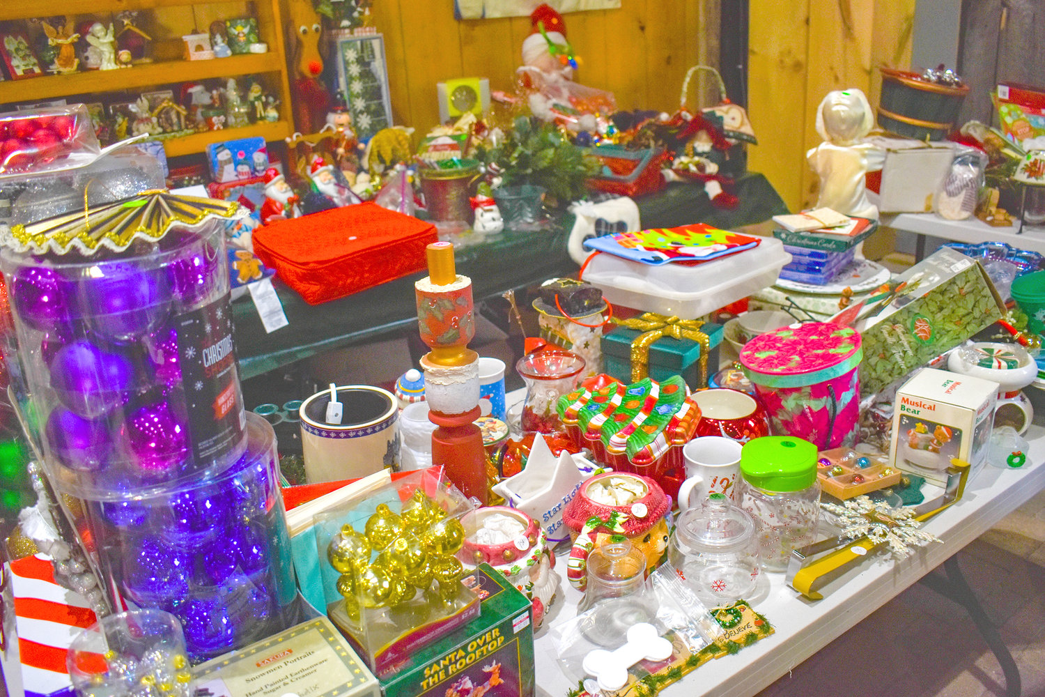 Holiday decor is available at the Great Swamp Conservancy garage sale this weekend, July 8-9, 9 a.m. - 3 p.m.