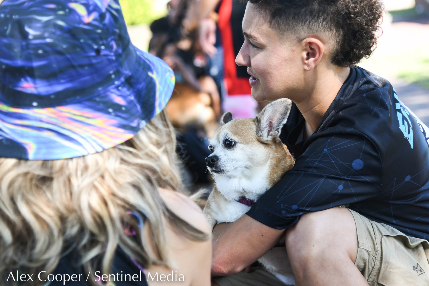 Jennifer Lavine holds her dog Koutavi during a dog show hosted by the Herkimer County Humane Society on Saturday at Central Plaza in Ilion. The show was part of a long list of events hosted during Ilion Days 2022 from July 16-24.