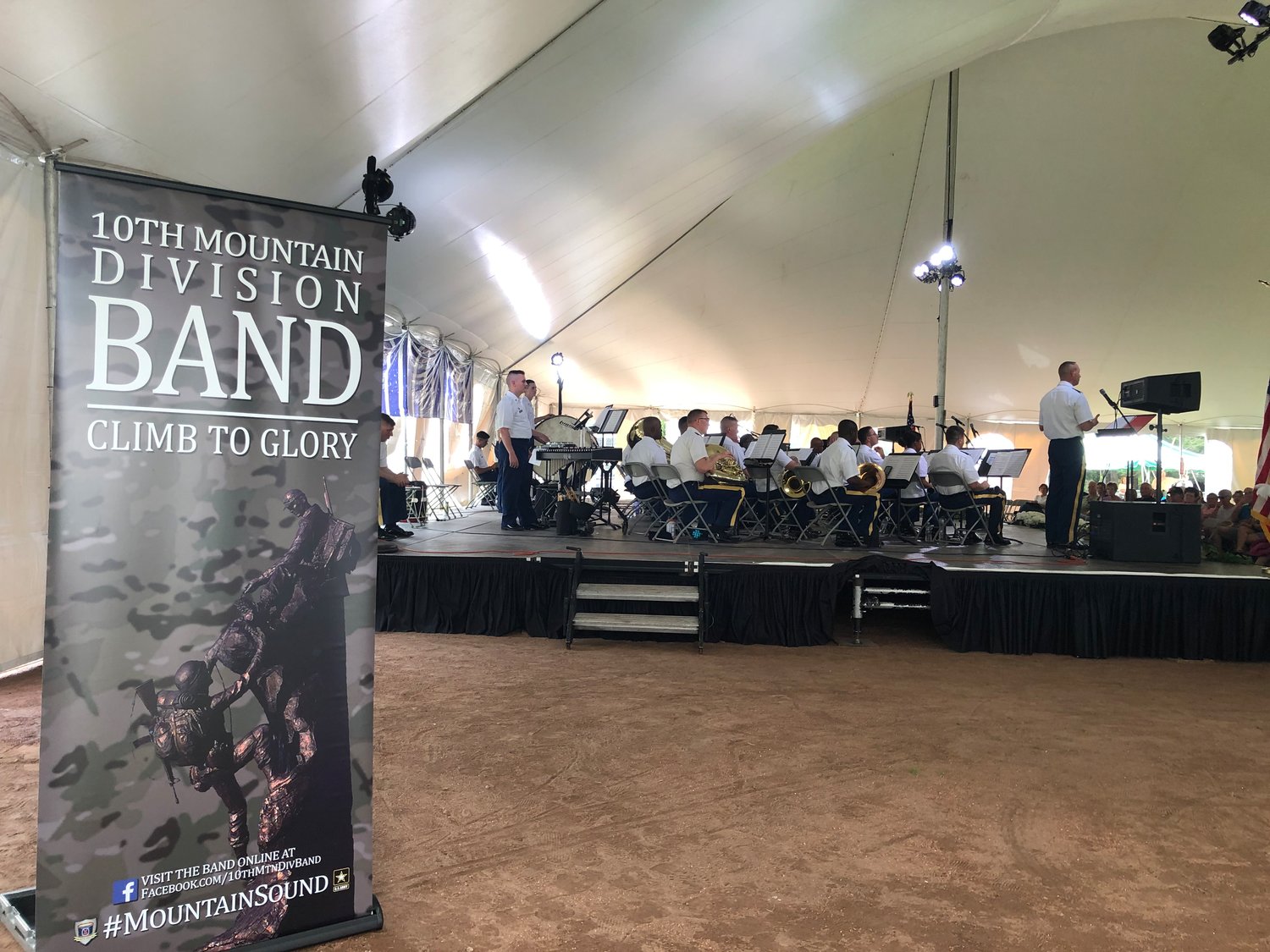 The 10th Mountain Division Army Band will perform a free concert on Sunday, July 31, at Arrowhead Park in Inlet.