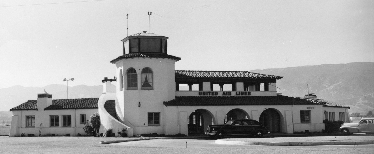 One of several buildings designed by Rome native and architect James Joseph Plunkett is this Santa Barbara Municipal Airport structure.