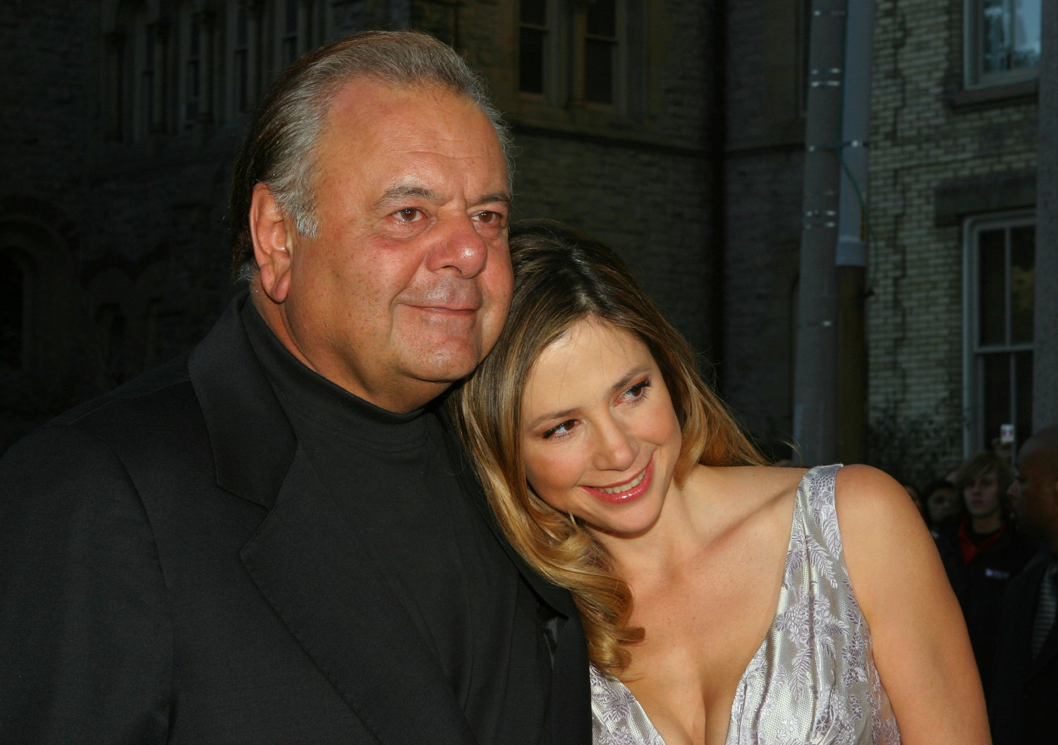 Mira Sorvino and father Paul Sorvino attend the premiere of “Reservation Road” during the Toronto International Film Festival in 2007. Paul Sorvino has died. He was 83.
