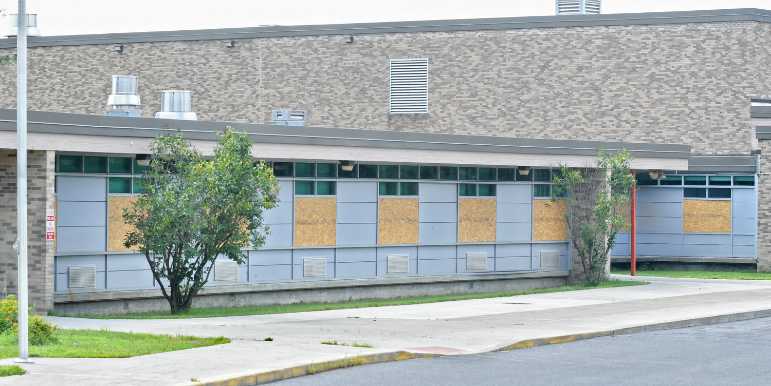 Many windows at Staley Elementary School has been boarded up due to ongoing vandalism, according to the Rome Police Department.