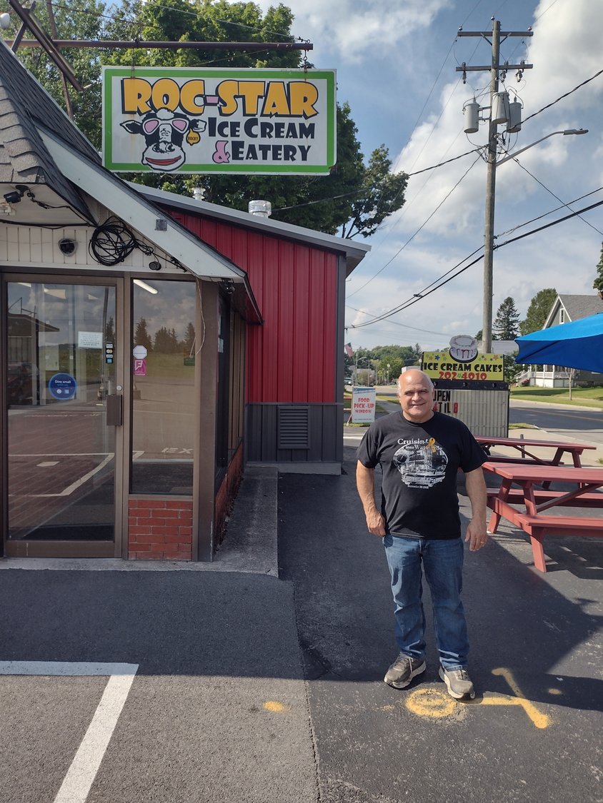 Robert “Roc” Langone, owner of Roc-Star Ice Cream & Eatery in Waterville.