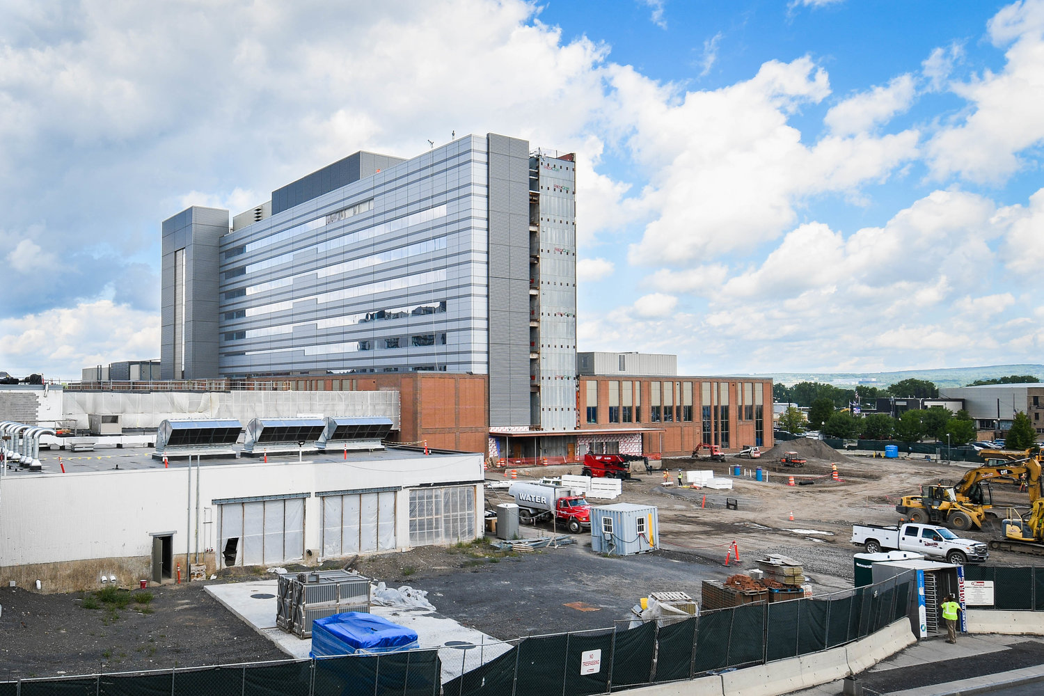 Pictured is the under construction Wynn Hospital in downtown Utica.