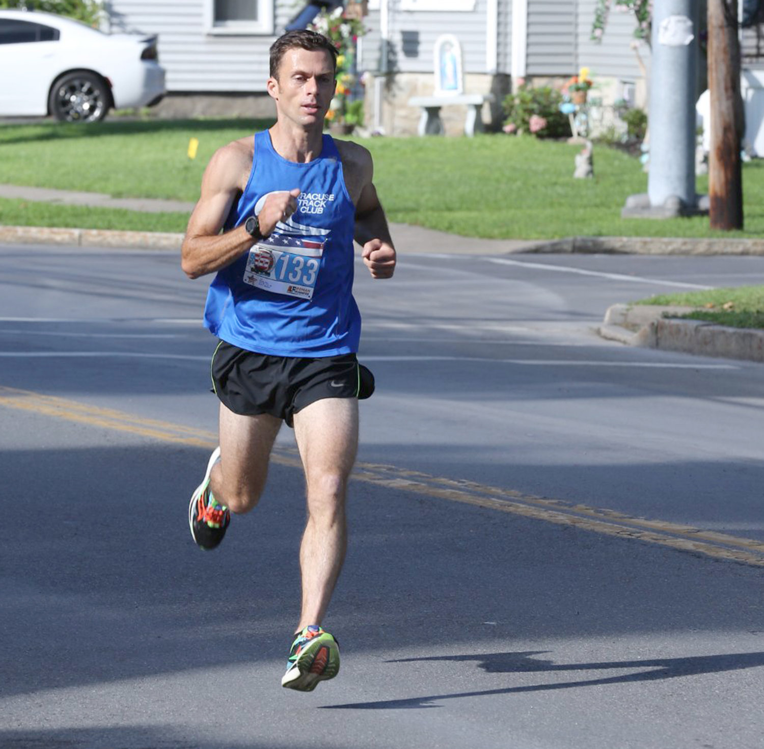 Sam Morse of Camden won the 50th annual Honor America Days 5K Parade Run on Saturday in Rome. His time was 15:05.