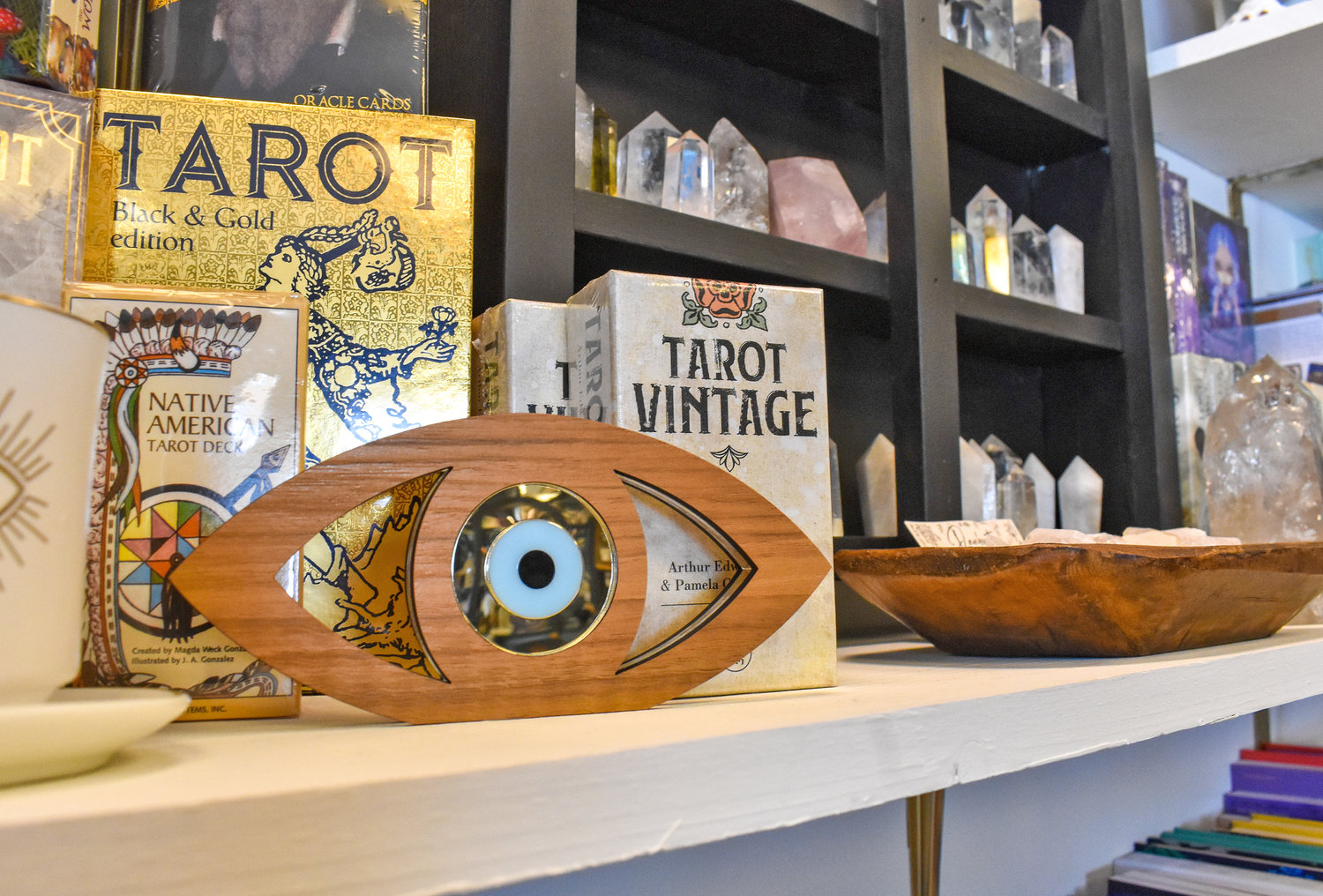 Tarot cards, crystals, decor, and more are offered at The Magical Muse.