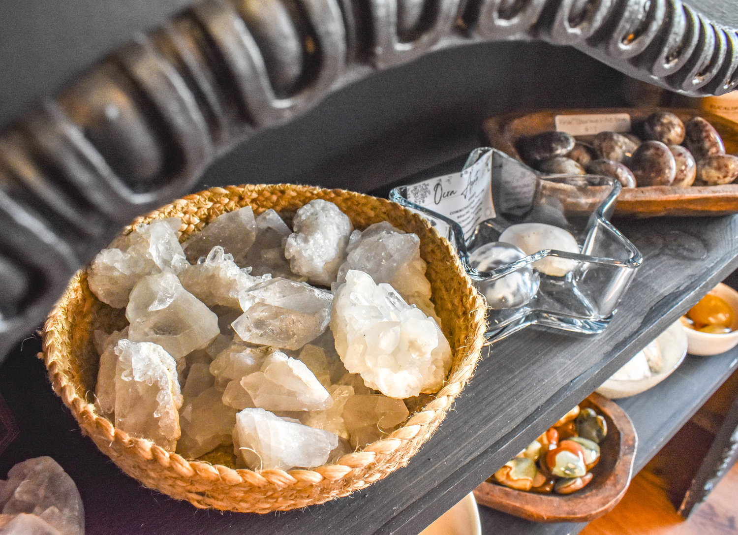 A variety of crystals and rocks can be found at The Magical Muse, 103 North Peterboro St., Canastota.